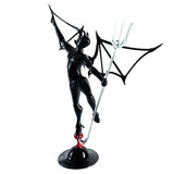 Black Devil with Wings and Trident - Murano Glass Sculpture
