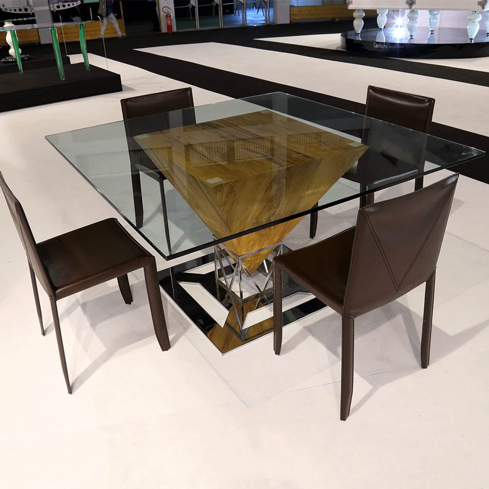 Pyramid Dining Table | Modern Glass Furniture | Venetian Glass