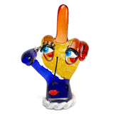 Middle Finger Hand  - Emoji Glass Sculpture