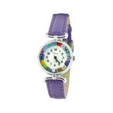 Murrina watch with leather strap - L