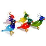 Murano Parrots Figurine