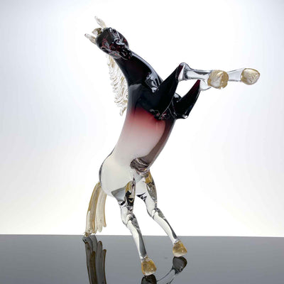 Murano glass | Prancing horse Amethyst