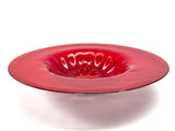 Red Plate - Centerpiece - Murano Glass - Gold Leaf
