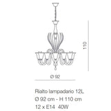 hand made chandelier made in italy