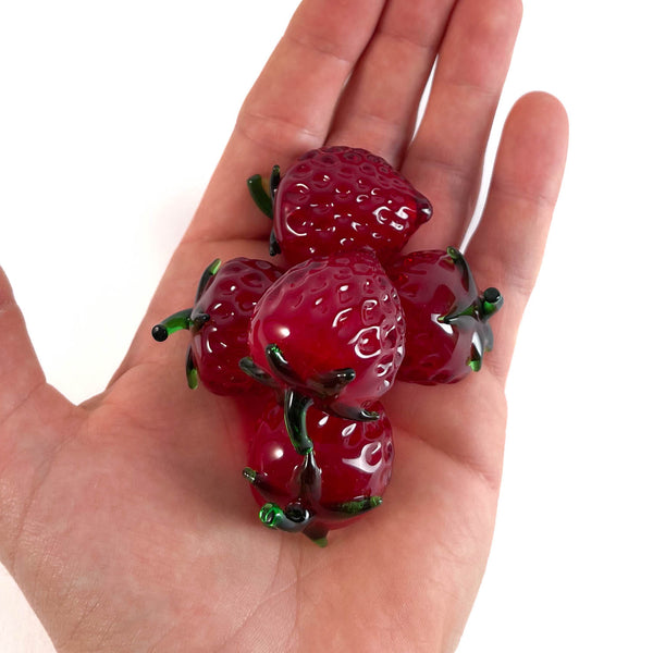 Glass strawberries Handmade Murano glass