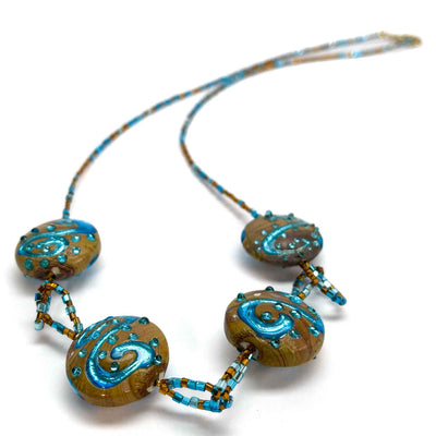 Cryptique - Collier - Perles de Murano