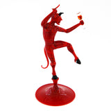 Red devil with wine glass