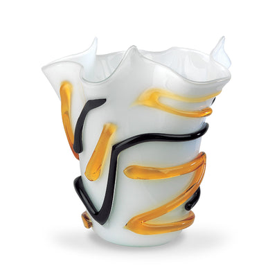 White 'Fazzoletto' Vase – Schizzocollection