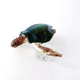 Murano glass turtle on the rock