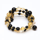 Gold Night bracelet - Murano Glass